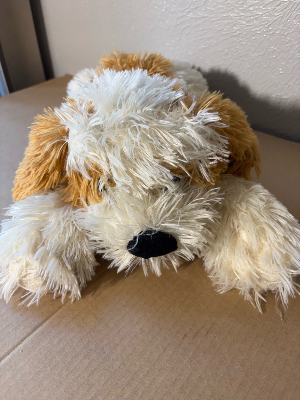 Burton and Burton Shaggy Puppy Dog Plush Stuffed animal